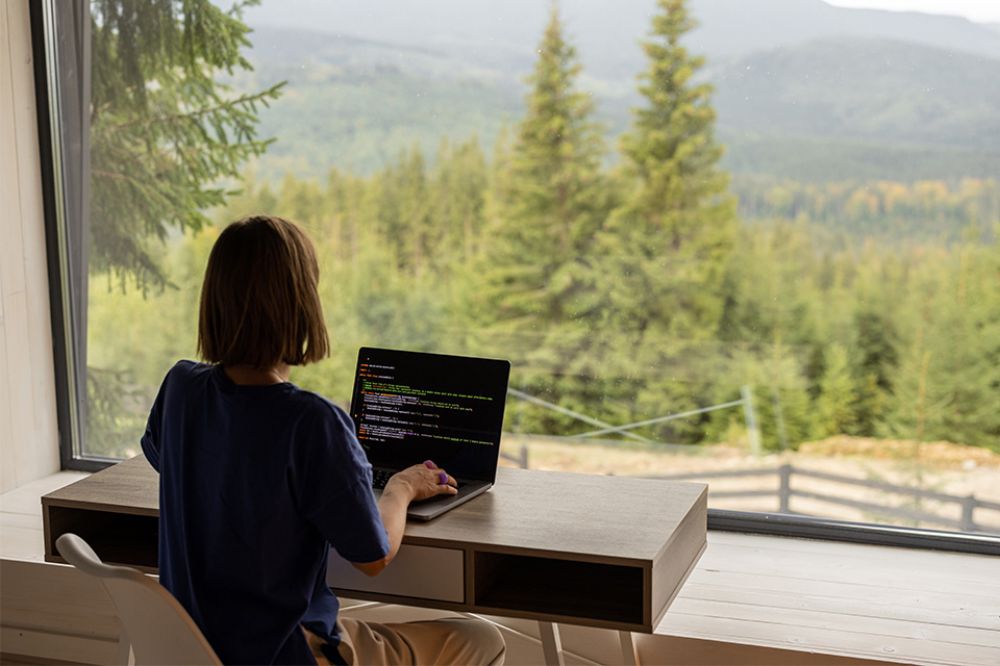Person im Homeoffice