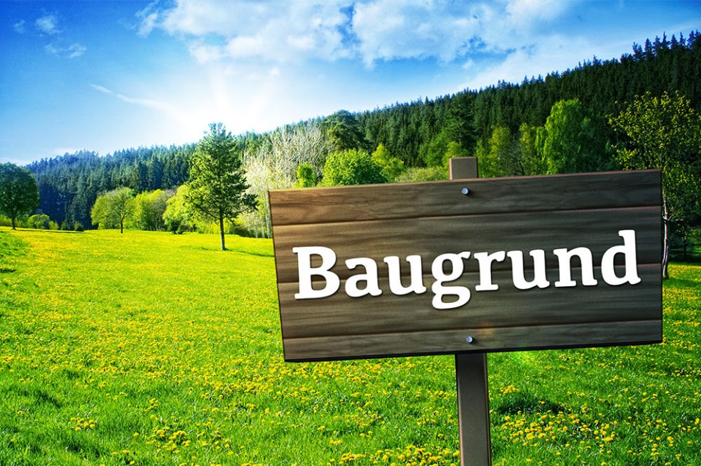Schild Baugrund